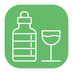 Italian Wine Bottle Icon