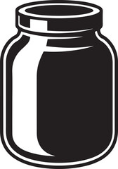 Jar Icon Silhouettes | Flat Kitchen Container Vector Art