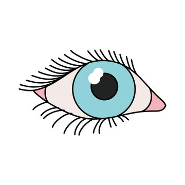 Bright Blue Eye Vision Icon