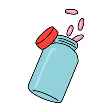 Pill Bottle Pop Icon