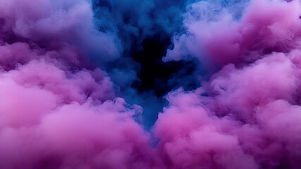 Colorful pink and blue smoke cloud background
 - Powered by Adobe