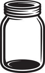 Jar Icon Silhouettes | Flat Kitchen Container Vector Art