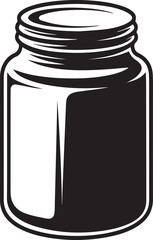 Jar Icon Silhouettes | Flat Kitchen Container Vector Art