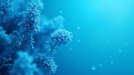 Microphotography of Minimalist Blue Mesh Pattern – Close-Up Texture and Geometry