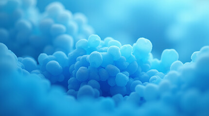 Microphotography of Minimalist Blue Mesh Pattern – Close-Up Texture and Geometry