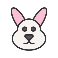 Bunny icon vector image. Suitable for mobile apps, web apps and print media.