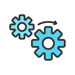 Configurations icon vector image. Suitable for mobile apps, web apps and print media.