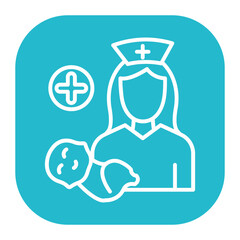 Delivery Nurse Midwife Icon