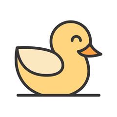 Duckling icon vector image. Suitable for mobile apps, web apps and print media.