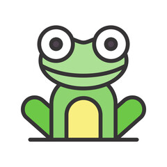 Frog icon vector image. Suitable for mobile apps, web apps and print media.