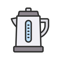 Kettle icon vector image. Suitable for mobile apps, web apps and print media.