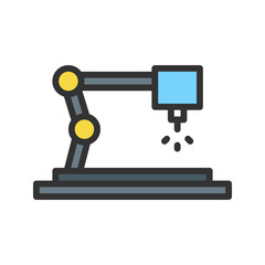 Machine icon vector image. Suitable for mobile apps, web apps and print media.