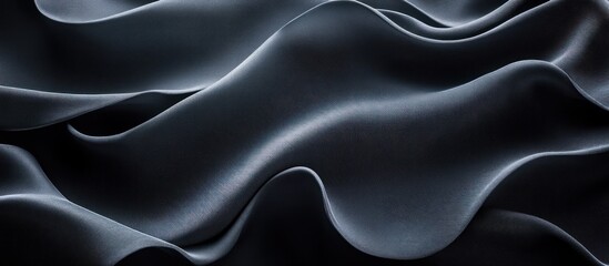 Obraz premium Wavy Dark Blue Fabric Texture