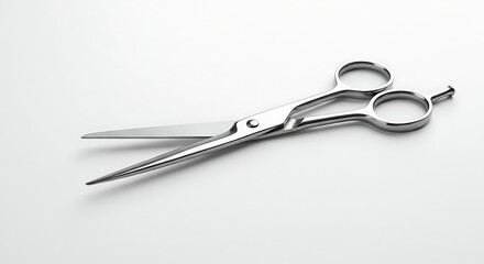 Obraz premium Scissors cutting sharp tool steel blade metal work equipment cut professional instrument silver open on transparent background