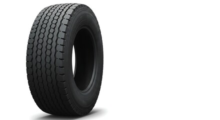 Tire truck black rubber tread pattern vehicle transport automotive industry car wheel isolated tires on transparent background