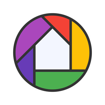 Picasa icon vector image. Suitable for mobile apps, web apps and print media.