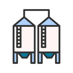 Silo icon vector image. Suitable for mobile apps, web apps and print media.