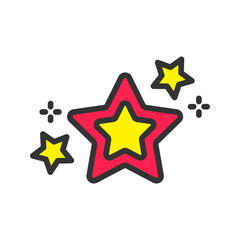 Star icon vector image. Suitable for mobile apps, web apps and print media.