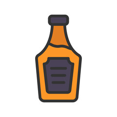 Whiskey icon vector image. Suitable for mobile apps, web apps and print media.