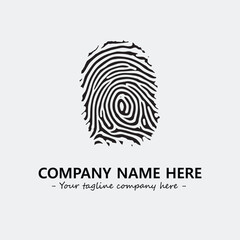 Fingerprint logo company design vector illustration