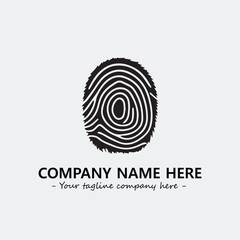 Fingerprint logo company design vector illustration