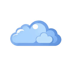 Fototapeta premium blue cloud icon