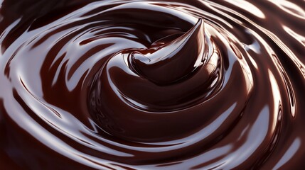 Swirling Decadence: A Luxurious Chocolate Texture