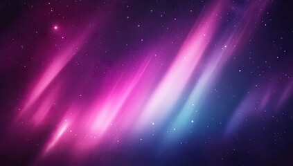 Fototapeta premium A stunning display of vibrant purple and pink auroras dancing across the night sky. set against a backdrop of twinkling stars. creating a serene and magical atmosphere