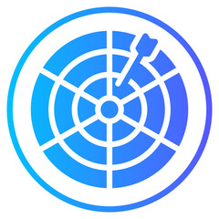 dartboard gradient icon