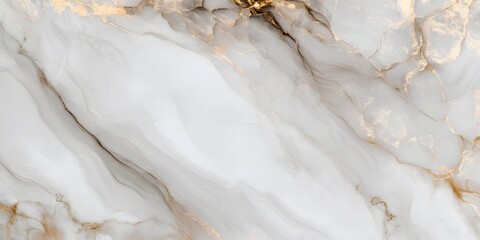 Fototapeta premium Elegant White Marble Texture with Gold Veins High-Resolution Background Image
