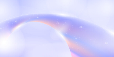 Abstract background soft cosmic waves blend pastel hues with starlight, creating a dreamy and serene galaxy swirl.