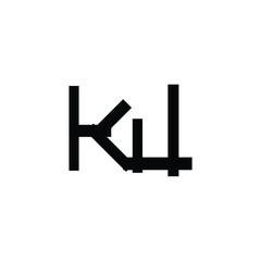KJ monogram logo design letter text name symbol monochrome logotype alphabet character simple logo