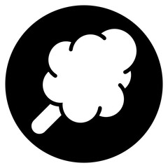 cotton candy glyph icon