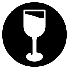 glass glyph icon