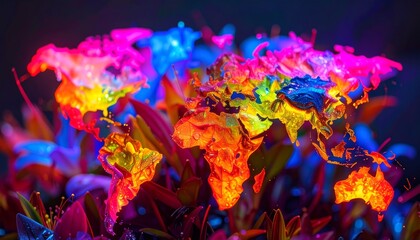 Fototapeta premium tectonic world map