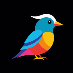 Fototapeta premium Colorful-Bird-Illustration-Digital-Art-Bird-Design