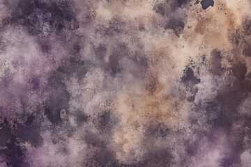 Obraz premium Abstract watercolor texture featuring a blend of purple. blue. and orange hues. creating a dreamy background suitable for artistic projects. web design. and print media