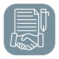 Fototapeta premium Agreement Icon
