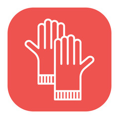 Fototapeta premium Protective Gloves Icon