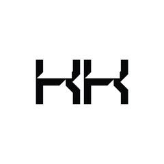 KK monogram logo design letter text name symbol monochrome logotype alphabet character simple logo