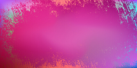 A dynamic and colorful abstract background featuring a gradient of pink, purple, orange, and blue hues, bordered by a textured, artistic edge. 