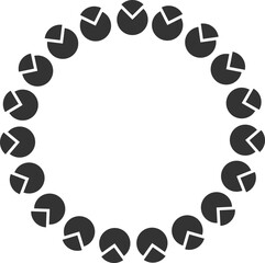 Creative Circular Icons and Border Elements