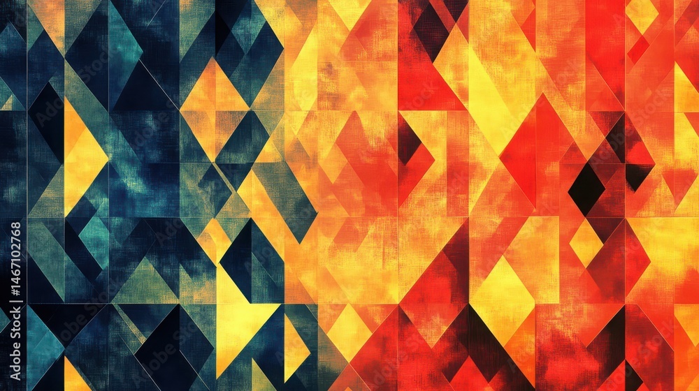 Poster abstract colorful background. abstract geometric background. abstract background with triangles