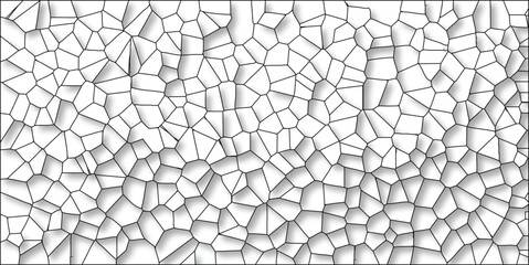 Obraz premium Abstract cellular structure illustration with polygonal cells and shadows creating a geometric pattern suitable for background design and texture.