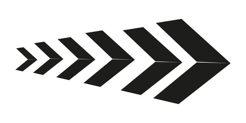 Arrow icon. Set black arrows symbols. Blend effect. Vector isolated on white background