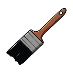 A dynamic brushstroke of black paint and ink, sweeping over a square frame, creating a bold and artistic contrast, evoking a sense of motion and creativity.
