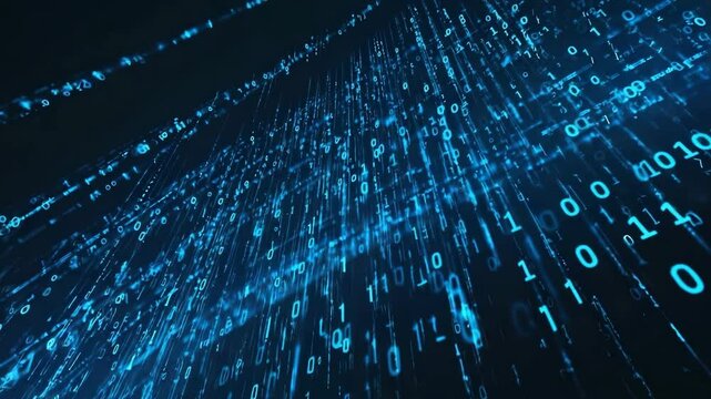 Abstract digital binary code stream