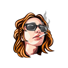 girl with sunglasses