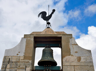 Obraz premium Roman Catholic Cathedral of Santa Maria Bell Tower Faro Algarve Portugal