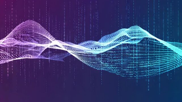Abstract digital wave form